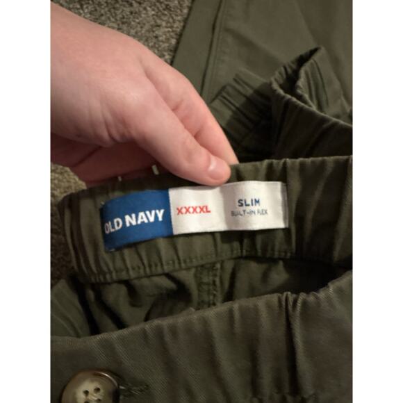 NWT Old Navy Olive Green Pants Womens Size XXXL Slim Built-In Flex - Picture 3 of 5